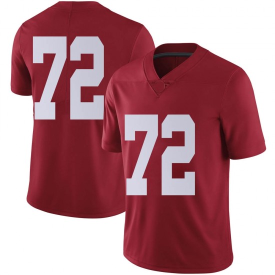 Alabama Crimson Tide Men's Pierce Quick #72 No Name Crimson NCAA Nike Authentic Stitched College Football Jersey OY16B24DU